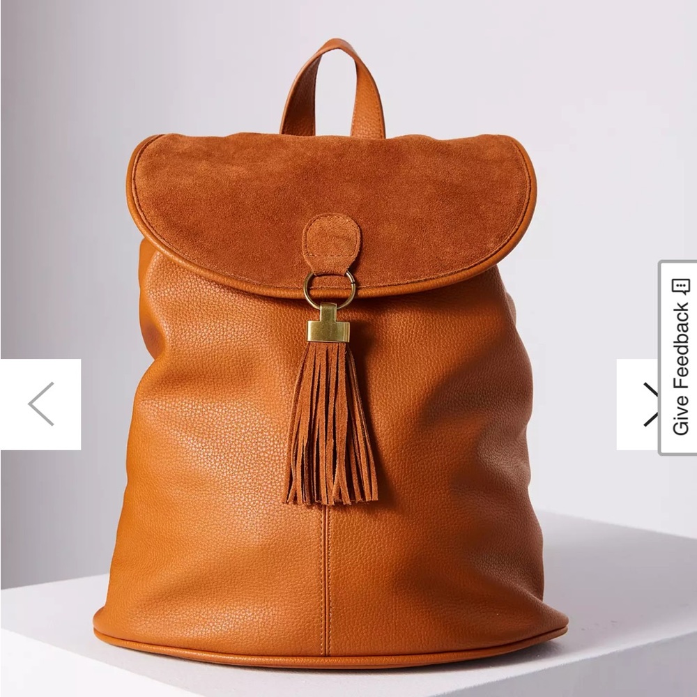 Urban Outfitters Leather Fringe Backpack